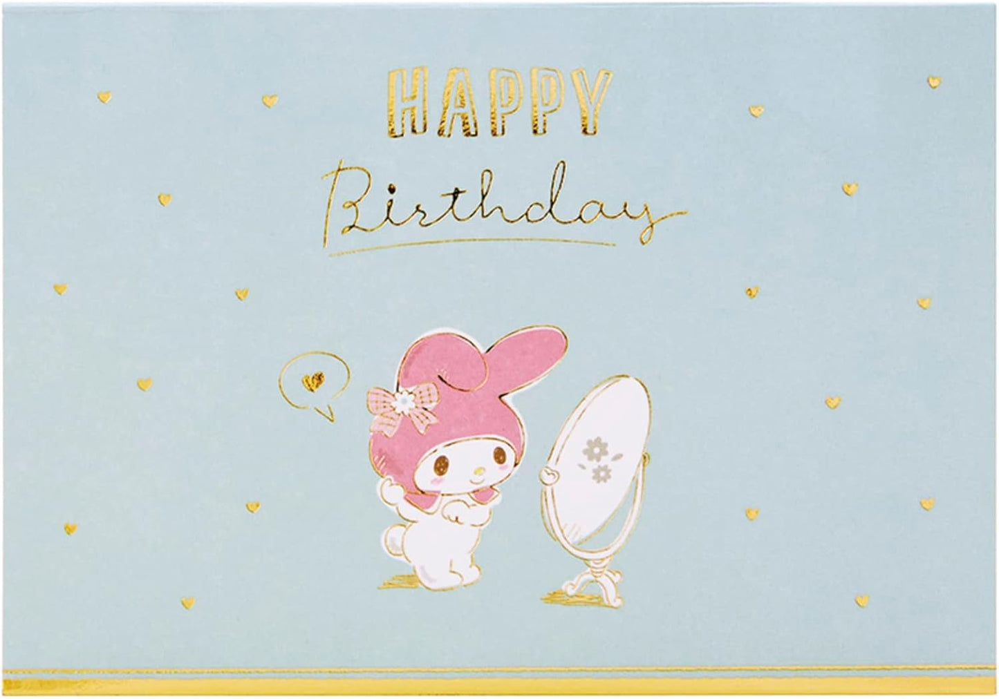 Sanrio 733792 My Melody Message Card, Cake and Party Greeting Card, International Shipping Available, BD139-3