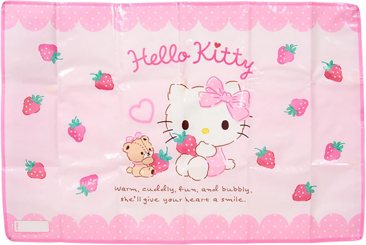 Sanrio (SANRIO) Hello Kitty PP Leisure Sheet, Single-Person Size, with Storage Bag and Name Space, for Outings and Picnics 604143
