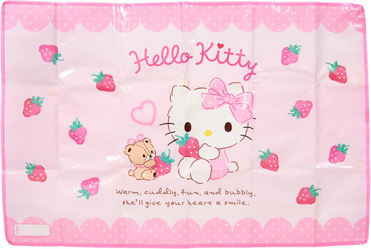 Sanrio (SANRIO) Hello Kitty PP Leisure Sheet, Single-Person Size, with Storage Bag and Name Space, for Outings and Picnics 604143