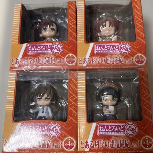 To Aru Kagaku no Railgun Railgun Goods, Nendoro Iropetite Figure, Set of 4