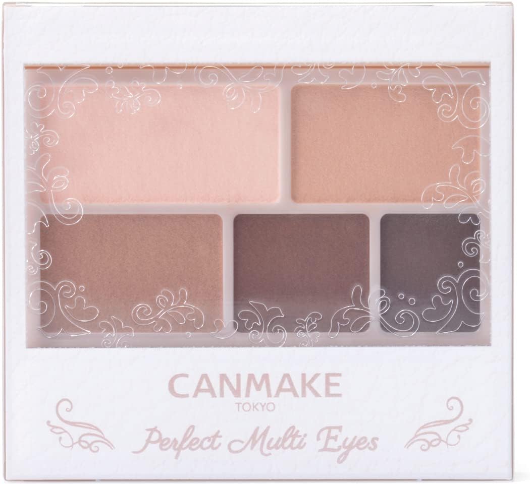 CANMAKE Perfect Multi Eyes Eyeshadow, 01 Rose Brown, 0.1 oz. (3.3 g)