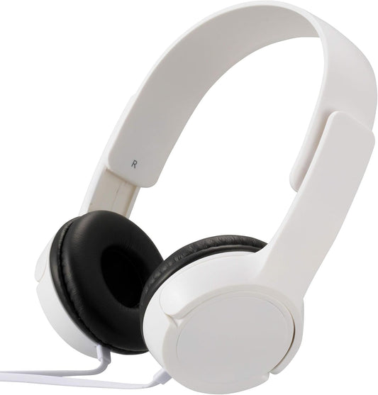 OHM Electric AudioComm Stereo Headphones H125 White HP-H125N-W 03-2280 OHM