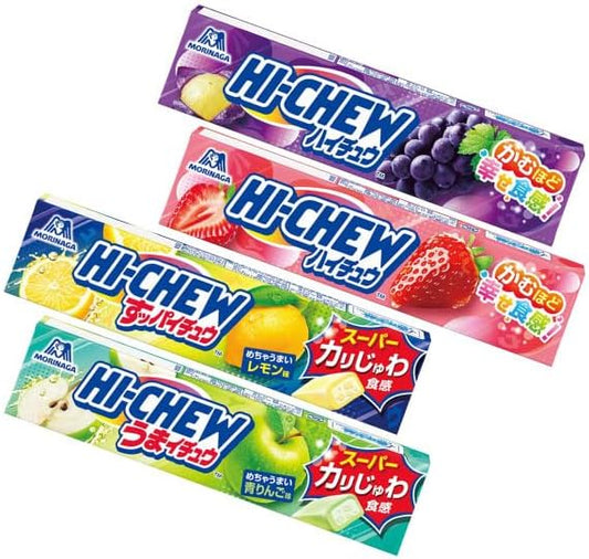 Hi Chu Assorted 4 Types, 12 Pieces (4 Types x 3 Each), Smile Candy