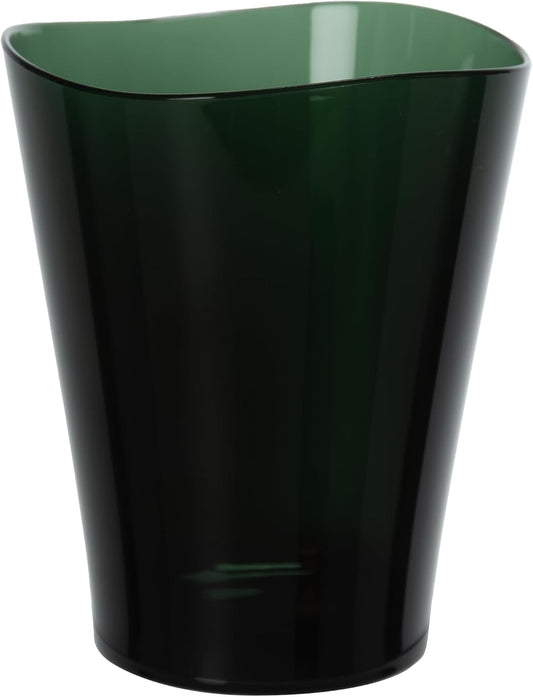 Plakira Break-Resistant Glass Cup, 240ml, Microwave and Dishwasher Safe, Made in Japan, for Outdoor, Children, Home Parties, Restaurants, Stylish, Dark Green, Tumbler, for Beer, Highball, Coffee
