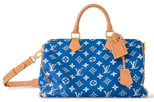LOUIS VUITTON 'BLUE' SPEEDY P9 40 DUFFLE BAG