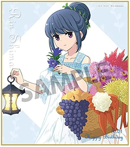 Yurucamp Mini Shikishi Anime Version Rin Shima Birthday Ver.