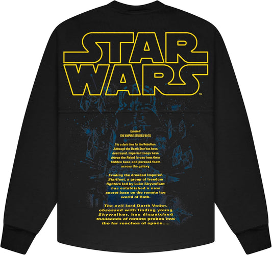Spirit Jersey STAR WARS, colección oficial de Disney Star Wars, camiseta de manga larga de gran tamaño, unisex, 100% algodón