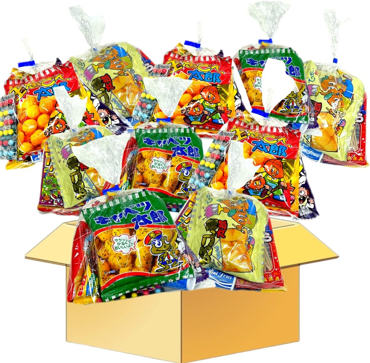 Candy Assortment Bag Pack, 8 Pieces per Bag, 10 Sets 【Candy Shop Monkey Exclusive】Candy Party Event Present Children's Party