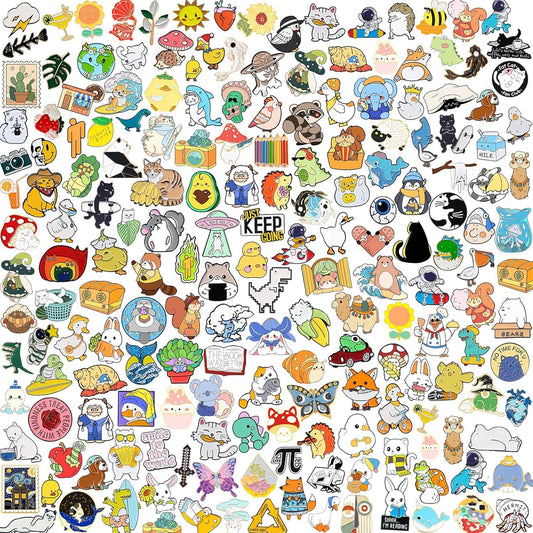 Juego de broches de esmalte a granel, 20/30/50/80 unidades, insignias de solapa, broches de esmalte de plantas, dibujos animados, botones divertidos, joyas para la decoración de mochilas, sombreros y