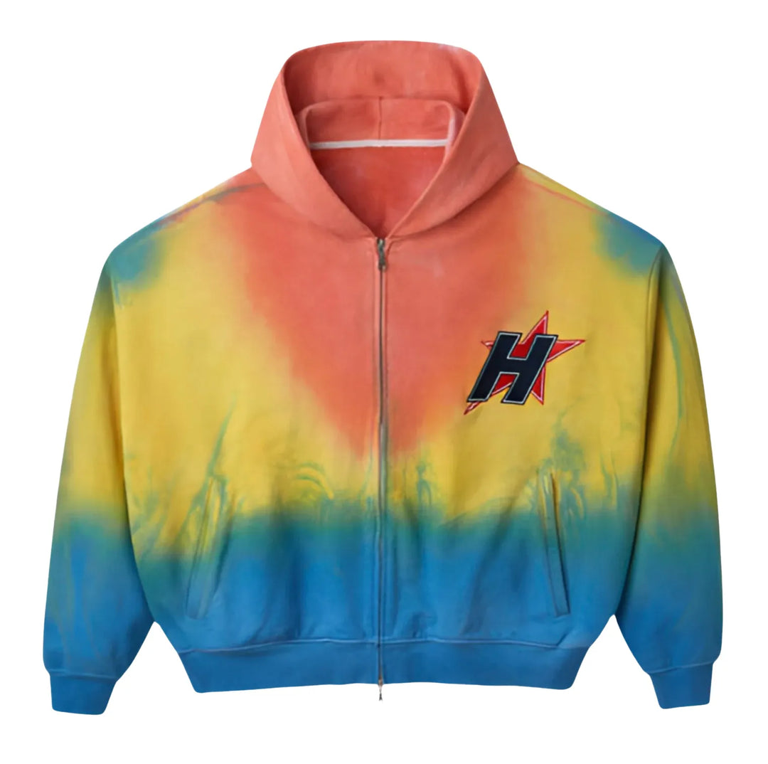 HAPPY MEMORIES DON'T DIE HMDD 'WHAT THE H-STAR' ZIP UP HOODIE