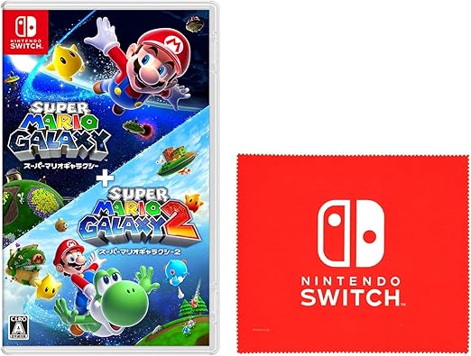 スーパーマリオギャラクシー ＋ スーパーマリオギャラクシー ２ -Switch【Amazon.co.jp限定】特典 Nintendo Switch ロゴデザイン マイクロファイバークロス 同梱