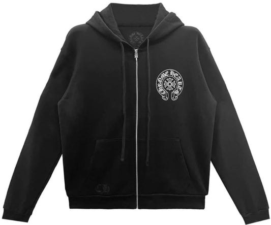 CHROME HEARTS 'HORSESHOE' LAS VEGAS ZIP UP HOODIE