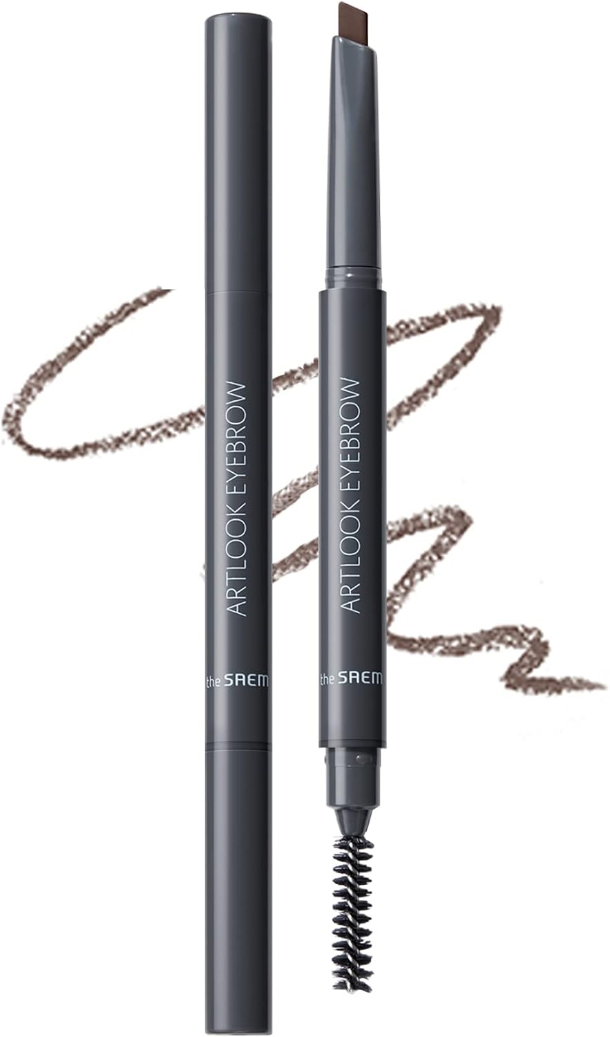 The Saem Japan Official Art Look Eyebrow 03 Gray Brown 0467 2-Way Eyebrow Pencil