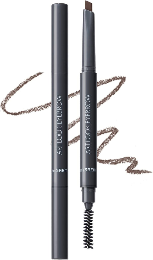 The Saem Japan Official Art Look Eyebrow 03 Gray Brown 0467 2-Way Eyebrow Pencil