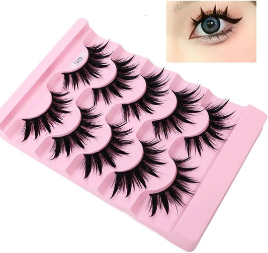 False Eyelashes Eye Makeup Tool Faint Fluffy Soft Band Thick Long Handmade Craft Thai Wet Eyelashes