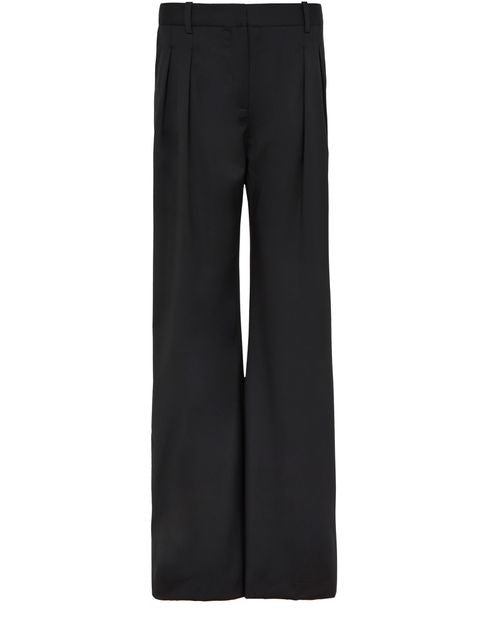 LOULOU STUDIO Sbiru wide twill pants - Image 1