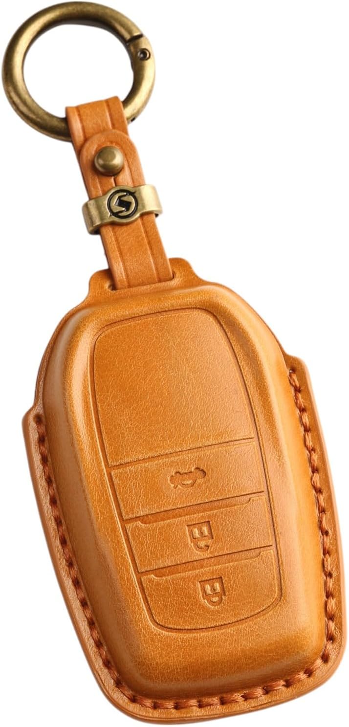 [smasol] Key Cover, Genuine Leather, Smart Key Case, Custom Parts