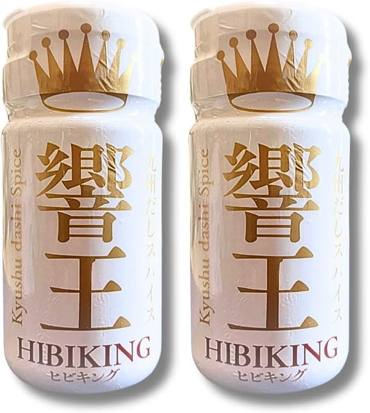 Miyazaki Kyushu Dashi Spice, Hibiki, Additive-Free Seasoning, Made of Kyushu Materials, No Fragrances, Colorings, Preservatives, Japanese, Western Food, Chinese, Outdoor (2 Pieces, Bottle Type (2.0 oz
