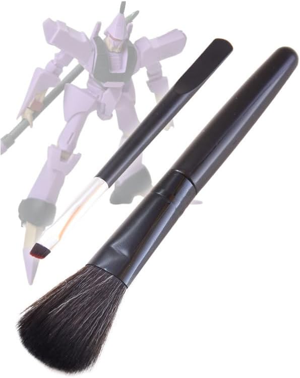 ZAKKA HARBOR Ultra-fine Cleaning Brush for Plastic Model Gunpla Figures/ Medium Brush + Small Brush / 0.00004 inches (0.01 mm), Antistatic/Delicate Work (Small, Medium, 2, Pieces)
