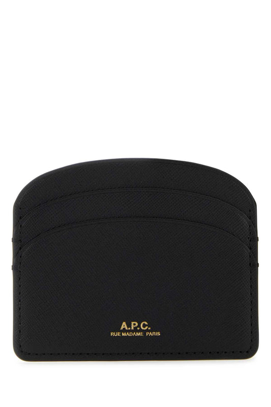 A.p.c. A.P.C.ブラックレザーデミルーンカードホルダー - Image 1