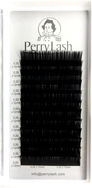 [VOLUME LASH] PERRY LASH Volume Rush Thickness 0.05mm Curl J C CC L Length 0.2 - 0.6 inch (6 - 15 mm) Eyelash Extensions (0.4 inch (10 mm), CC Curl)