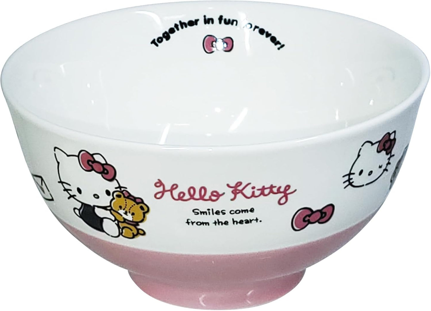 Sanrio Hello Kitty Rice Bowl, Fluffy Pink, Kitty-chan, Pink, Sanrio Goods, Tableware