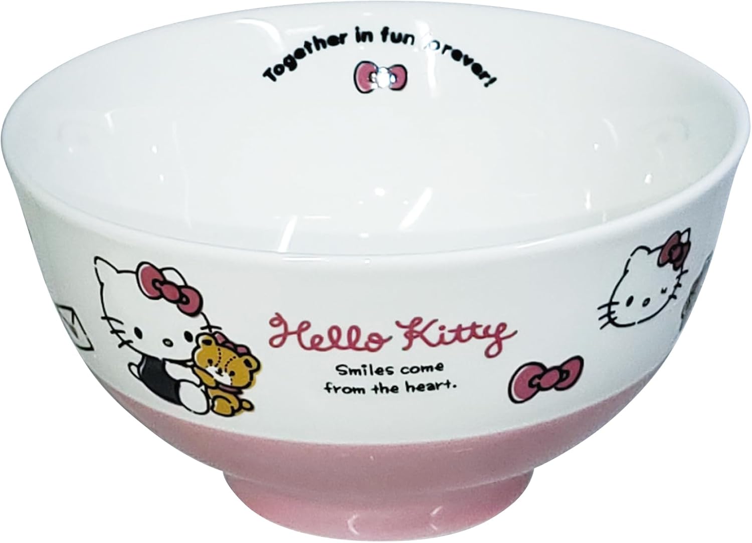 Sanrio Hello Kitty Rice Bowl, Fluffy Pink, Kitty-chan, Pink, Sanrio Goods, Tableware