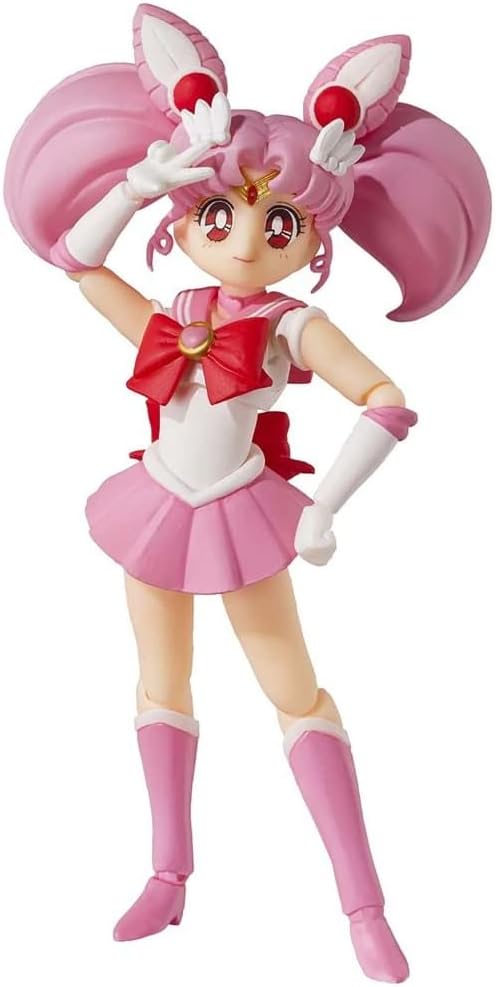 S.H. Figuarts BAS62983 Sailor Moon Sailor Chibi Moon Animation Color Edition, Approx. 5.5 inches (140 mm), ABS & PVC, Pre-painted Action Figure