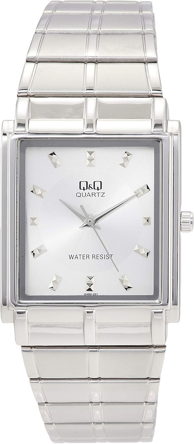 Citizen QA80 Men's Wristwatch, Analog, Waterproof, Metal Band, Silver, Watch Quartz, Antique, Stainless Steel