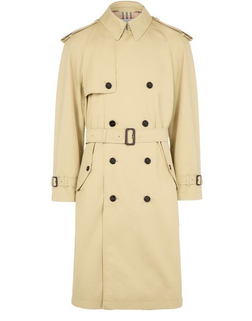BURBERRY Long cotton blend trench coat - Image 1