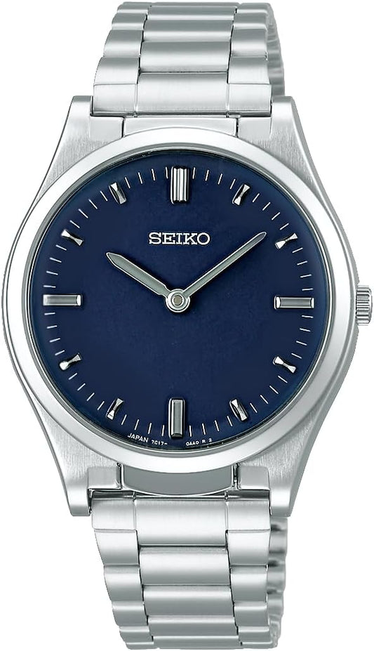 Seiko Men's Tactile Watch for the Visually Impaired, Dial: Navy, Bracelet Type