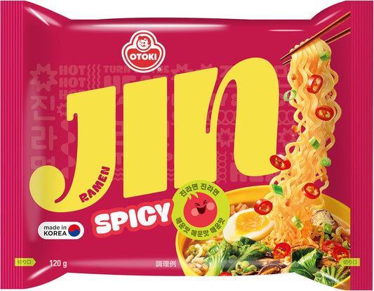 Ottogi Gin Ramen Spicy 4.2 oz (120 g) x 20 Bags