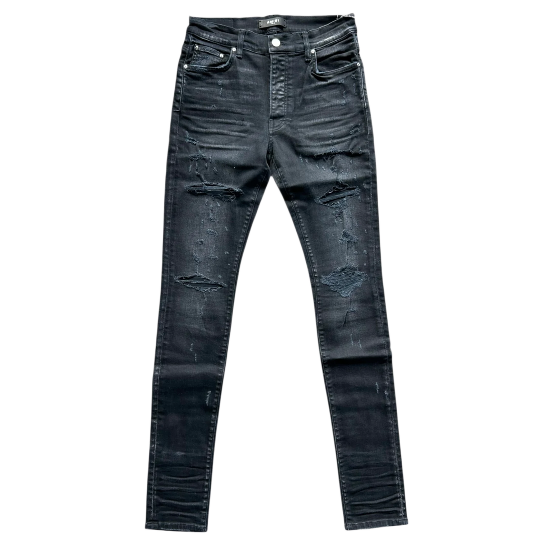 AMIRI 'AGED BLACK THRASHER PLUS' JEANS