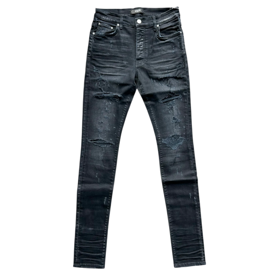AMIRI 'AGED BLACK THRASHER PLUS' JEANS
