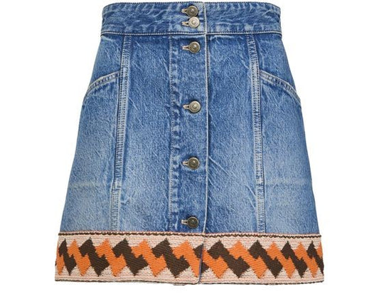 VALENTINO GARAVANI デニム製 ミニスカート - Image 1