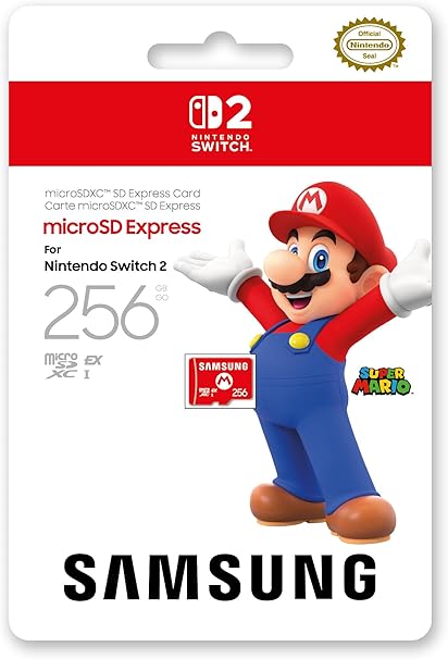 【任天堂ライセンス商品】Samsung microSD Express Card 256GB for Nintendo Switch 2（サムスン マイクロSDエクスプレスカード 256GB）