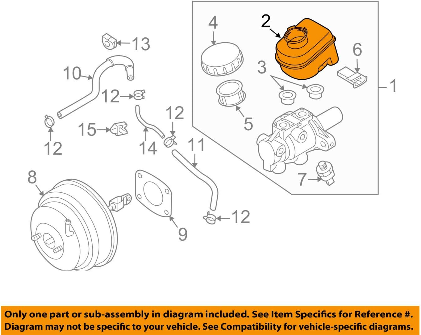 NISSAN (日産) 純正部品 タンク アッセンブリー ブレーキ オイル リザーバー スカイライン スカイライン クロスオーバー 品番46091-JK51A