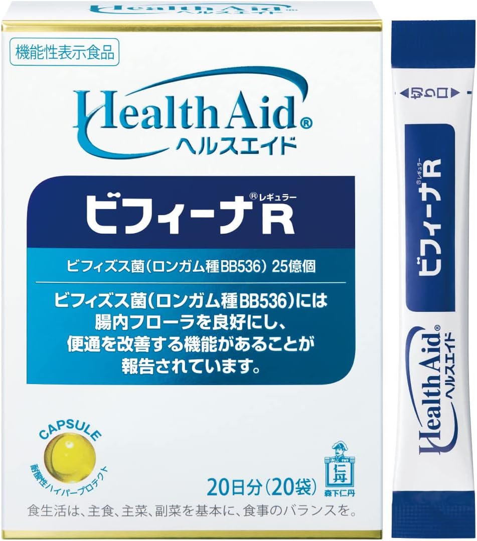 森下仁丹 ヘルスエイド ビフィーナR 20日分 20包 [機能性表示食品]
