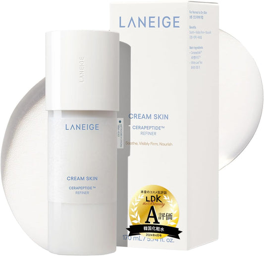Laneige Cream Skin Lotion, 6.7 fl oz (170 ml) Lotion, Ceramide, Moisturizing, Korean Skin Care