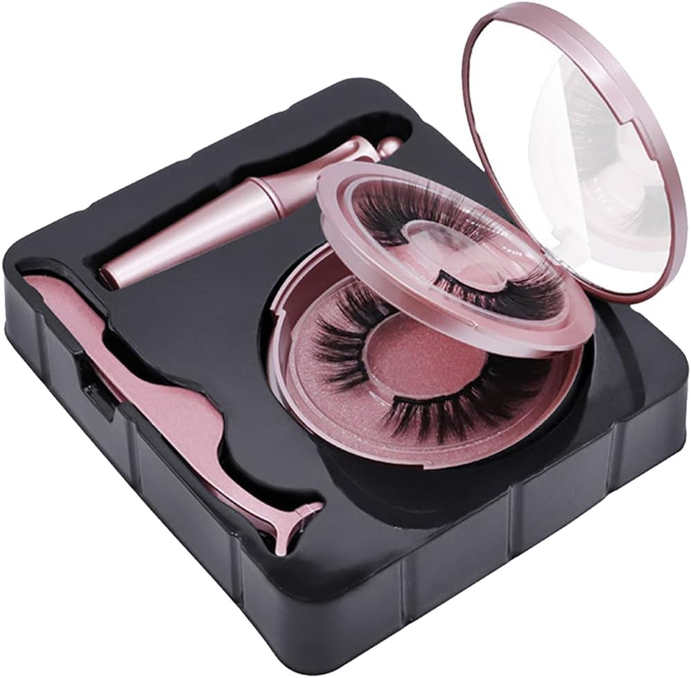 2023 Fake Eyelashes, Glue, Self Adhesive Eyelashes, Natural Eyelashes, Reusable, Non-Glue False Eyelashes, Popular, Handmade, Natural, Waterproof, Thin Makeup, Everyday Use