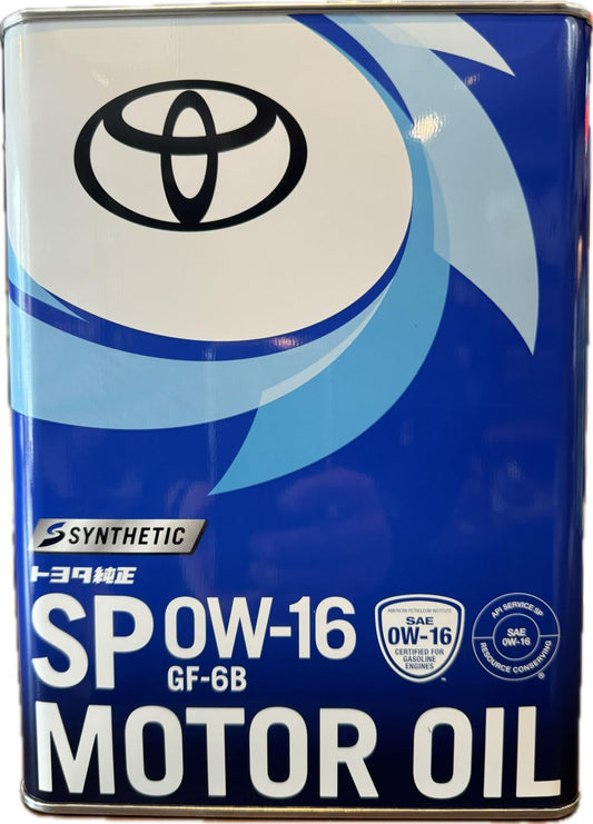 Genuine Toyota Motor Oil SP 0W-16 4L 08880-14405