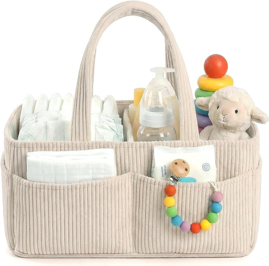 Diaper Stocker, Diaper Storage, Diaper Bag, Baby Supplies, Storage Case, Toy Storage, Diaper Storage, Baby Preparation, Baby Shower Gift (Beige)