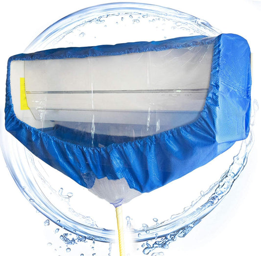 Support Plate Type Air Conditioner Cleaning Cover Large (L Size) for Wall Mount, Reusable Air Conditioner Cleaning, Cleaning Sheet, Commercial Use, Transparent Waterproof Curtain, Comes with