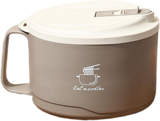 Instant Ramen Rice Bowl, Ramen Donburi, Dishes, Ramen Bowl, With Lid, Food Container, Food Storage, Udon, Miso, Thai Noodles, Instant Ramen Bowl, 3.3 gal (1.1 L), Large Capacity, Insulated, Heat
