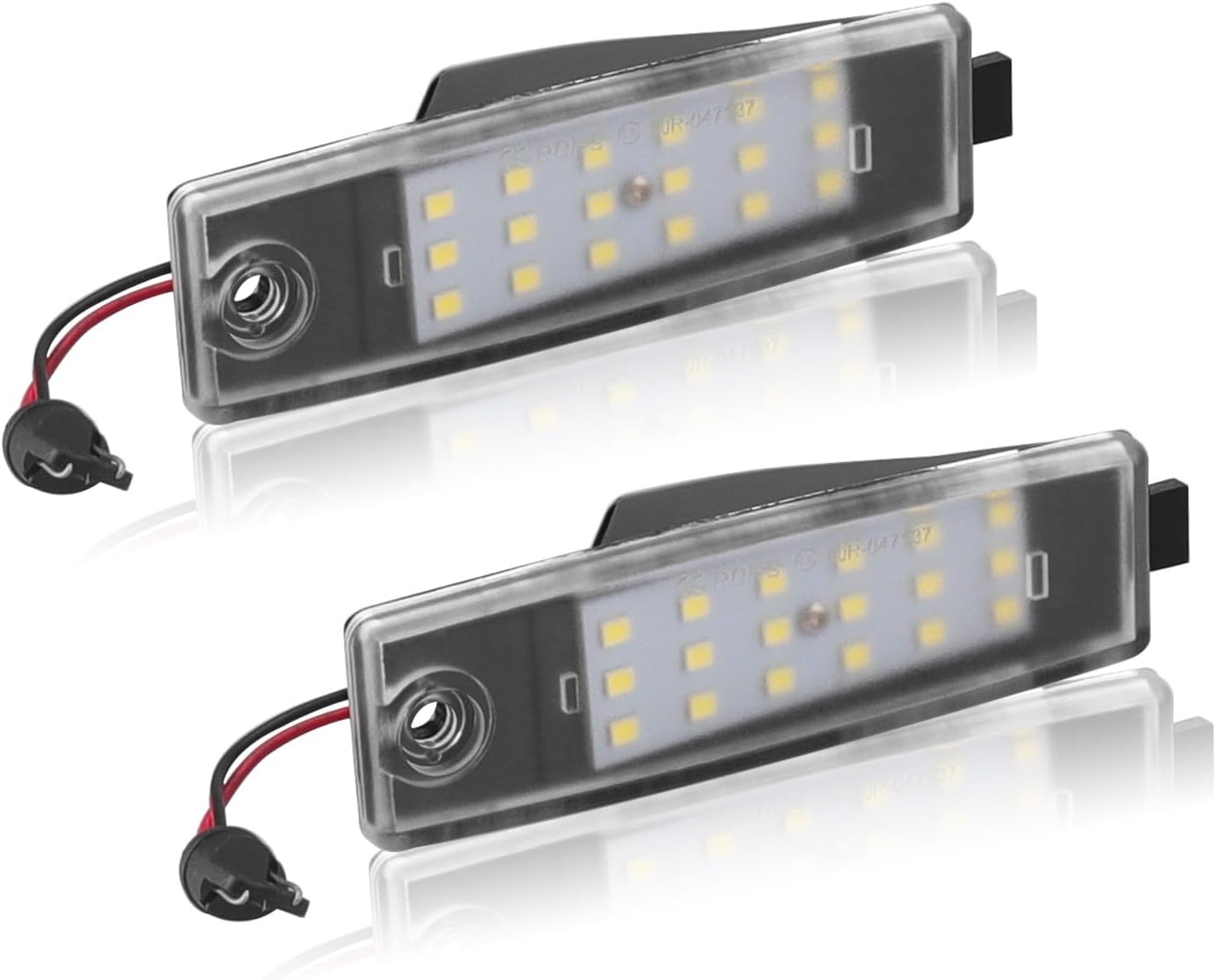 Toyota High Ace 200 Series LED License Lamp, Set of 2, License Plate Light, LED Specifications, Vehicle Specific, Custom Parts, High Brightness, Explosive Light, Easy Installation, Waterproof Coupler