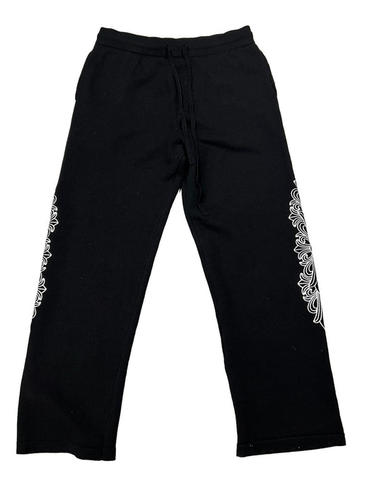 CHROME HEARTS 'FLORAL' CASHMERE SWEATPANTS