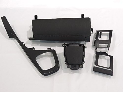 Toyota genuine Prius PHV soft pad leather glove box & center finish panel & cup holder & air conditioner register bezel left and right 5 piece set Gray stitching