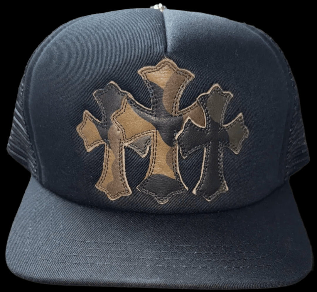 CHROME HEARTS 'CAMO PATCH' CEMETERY TRUCKER HAT