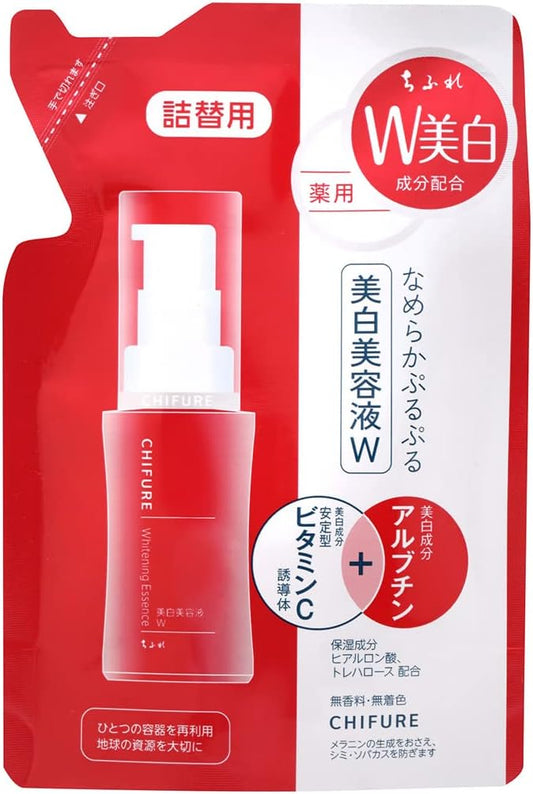 Chifure Whitening Serum W Refill, 1.0 fl oz (30 ml), Unscented, 1 Piece