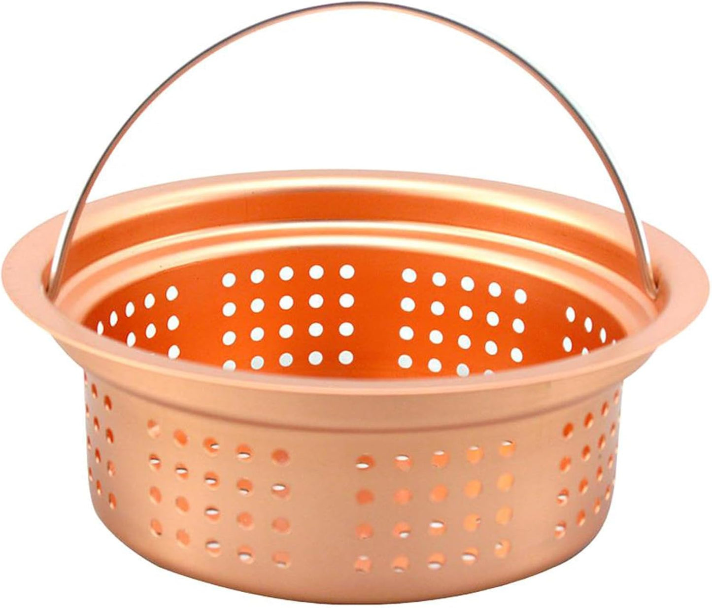 Shimomura Planning 26784 Tsubasanjo Drain Strainer, Pure Copper, Shallow Type, Made in Japan, Slime and Odor Prevention, Easy to Clean, 5.3 inches (13.4 cm)